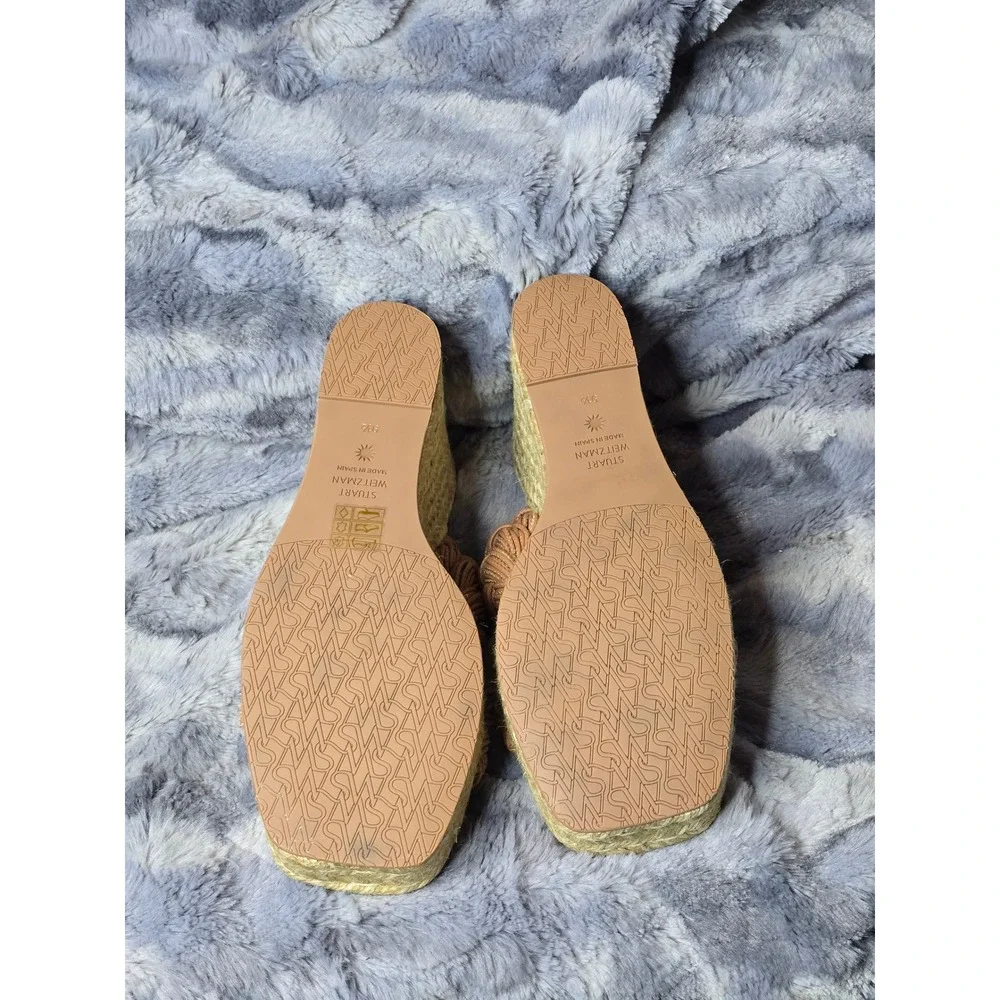 NWB‎ Stuart Weitzman Braida Espadrille  Wedge Sandal size 9.5 - Picture 9 of 9